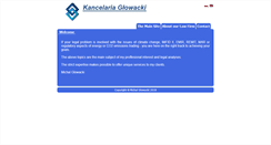 Desktop Screenshot of kancelariaglowacki.pl